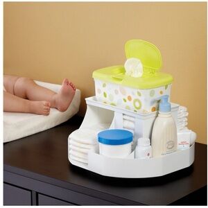 DEXBABY Baby Diaper Organizer with Wipes Dispenser